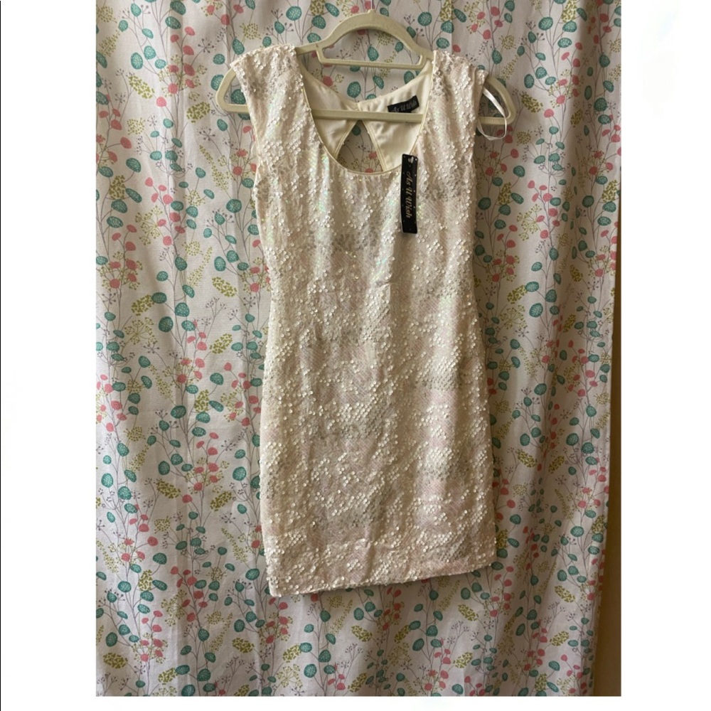 As U Wish sequin mini dress